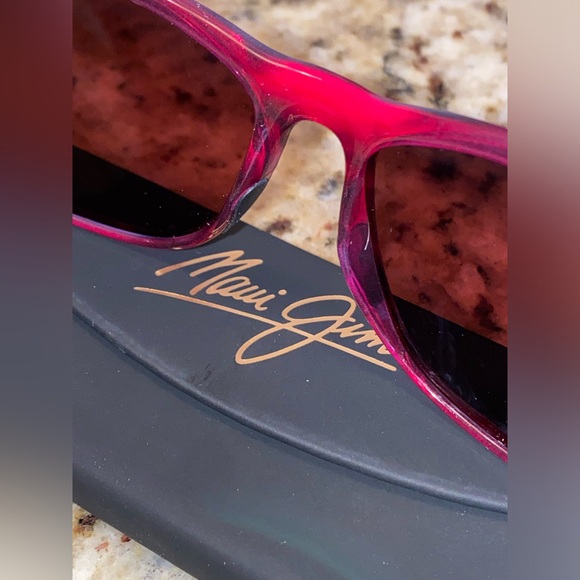 New Maui Jim Sugar Cane Polarized STG-BG MJ-783-13B Lilac Sunset Frame Rose Lens - Picture 4 of 12